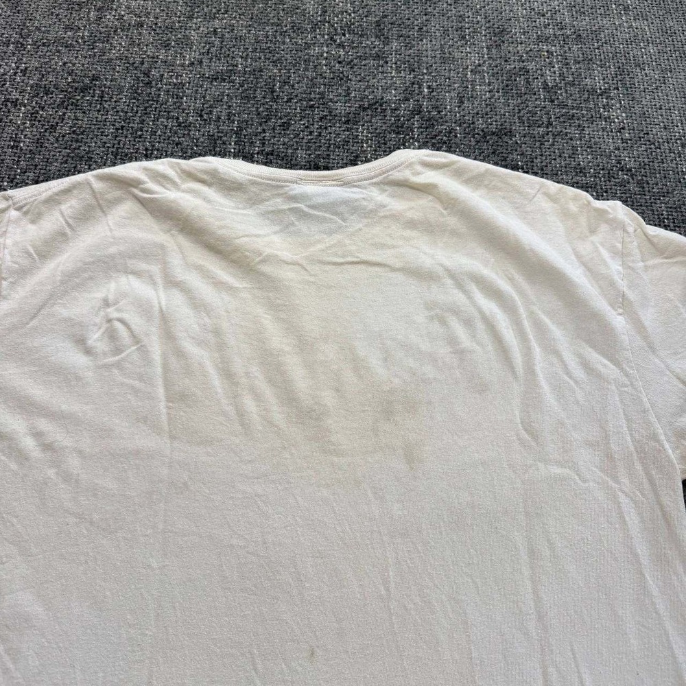 UFC Graphic Tee Mens XL White Yellow Spray Logo Y2K MMA T-Shirt - Picture 9 of 12